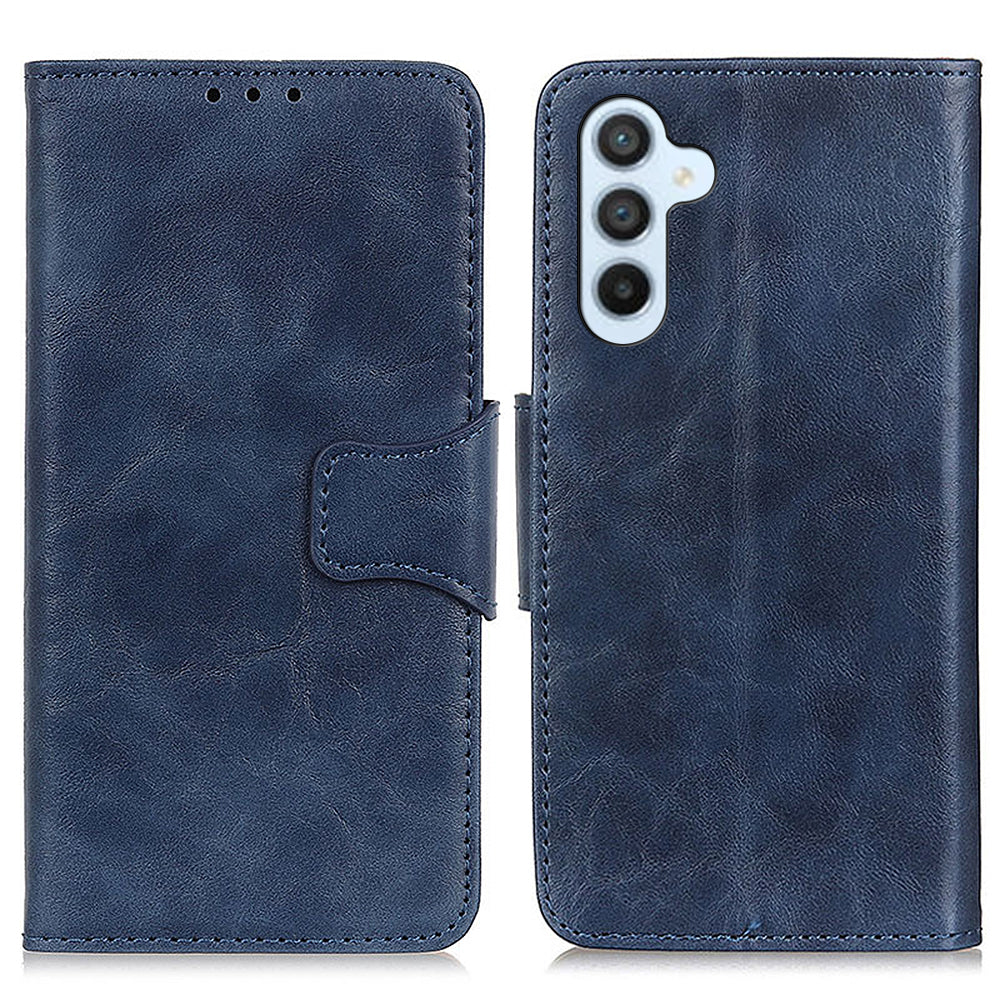 For Samsung Galaxy A05s 4G Case Split Leather Stand Crazy Horse Texture Wallet Phone Cover