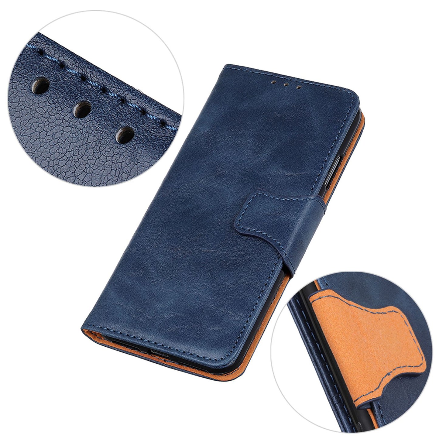 For Samsung Galaxy A05s 4G Case Split Leather Stand Crazy Horse Texture Wallet Phone Cover