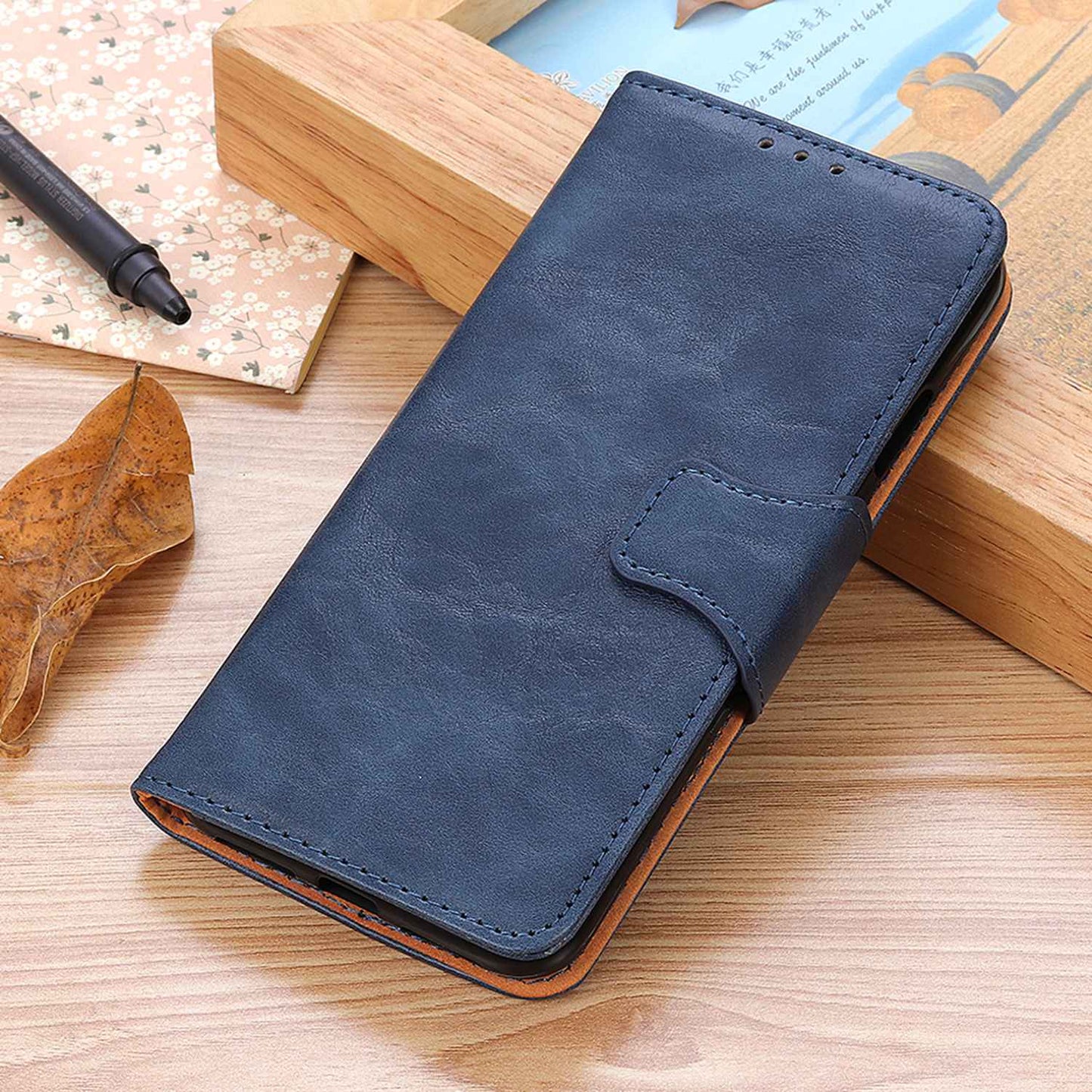 For Samsung Galaxy A05s 4G Case Split Leather Stand Crazy Horse Texture Wallet Phone Cover