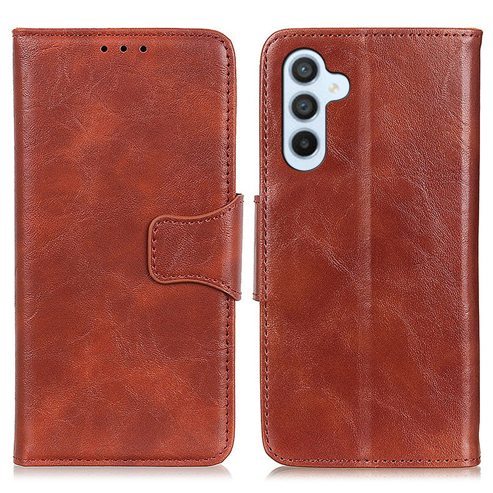 For Samsung Galaxy A05s 4G Case Split Leather Stand Crazy Horse Texture Wallet Phone Cover