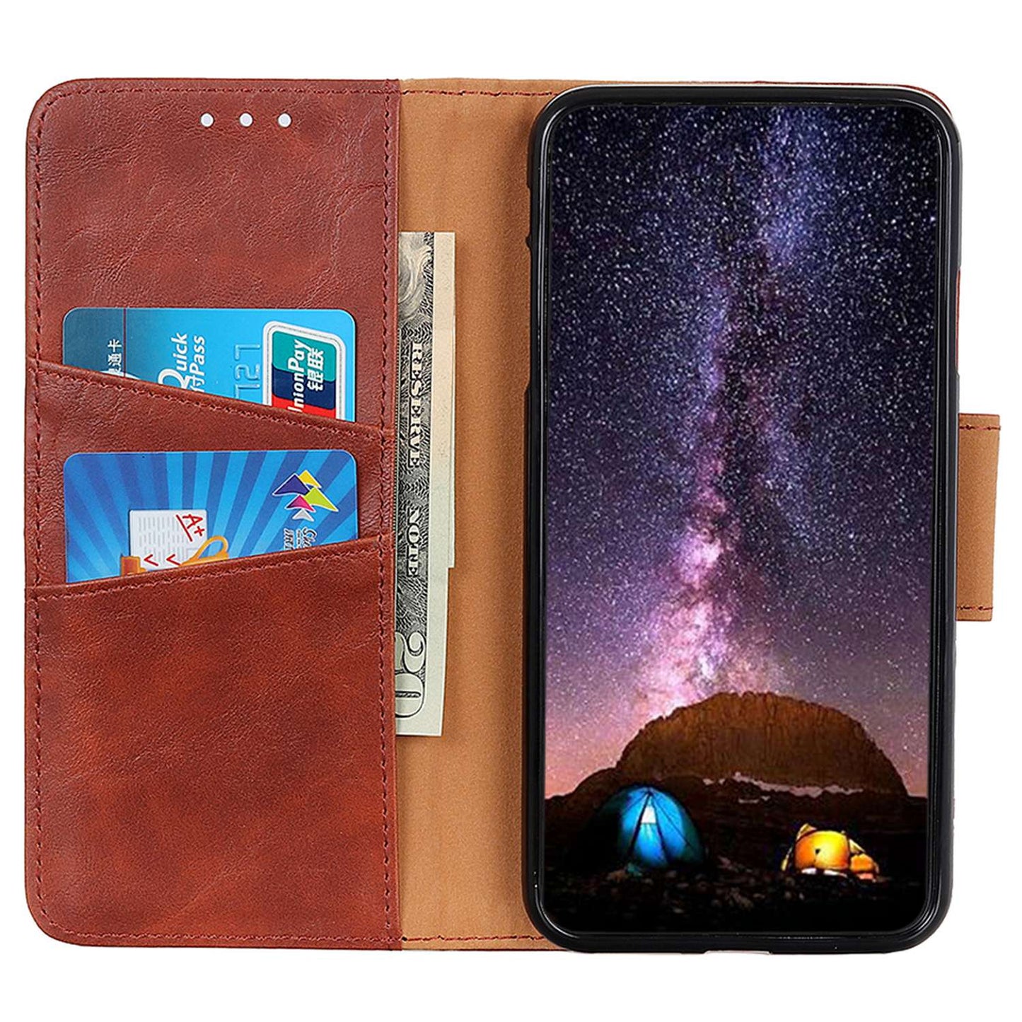 For Samsung Galaxy A05s 4G Case Split Leather Stand Crazy Horse Texture Wallet Phone Cover