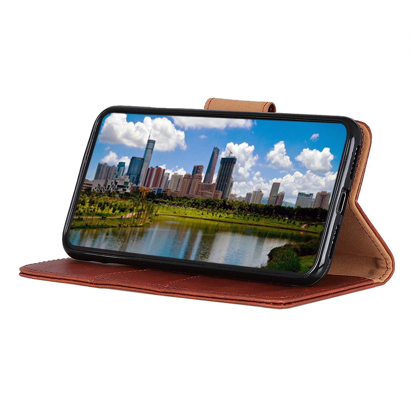 For Samsung Galaxy A05s 4G Case Split Leather Stand Crazy Horse Texture Wallet Phone Cover
