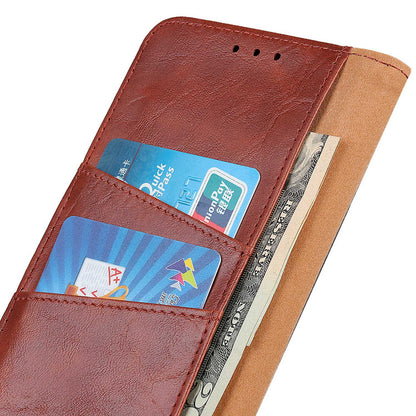 For Samsung Galaxy A05s 4G Case Split Leather Stand Crazy Horse Texture Wallet Phone Cover