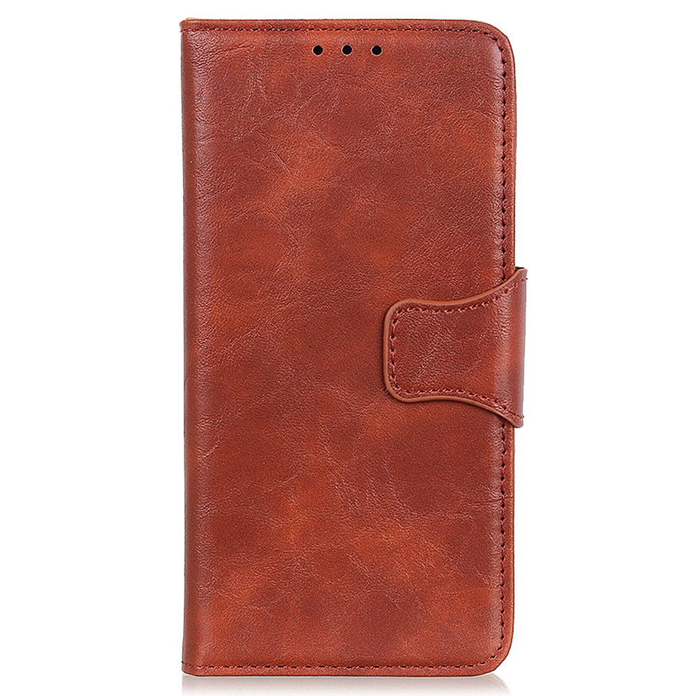 For Samsung Galaxy A05s 4G Case Split Leather Stand Crazy Horse Texture Wallet Phone Cover