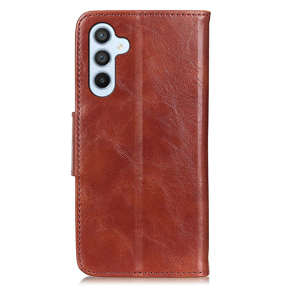For Samsung Galaxy A05s 4G Case Split Leather Stand Crazy Horse Texture Wallet Phone Cover