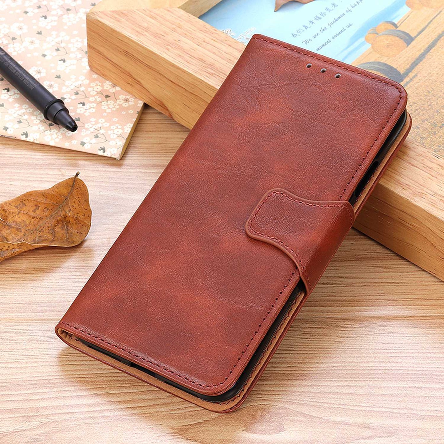 For Samsung Galaxy A05s 4G Case Split Leather Stand Crazy Horse Texture Wallet Phone Cover