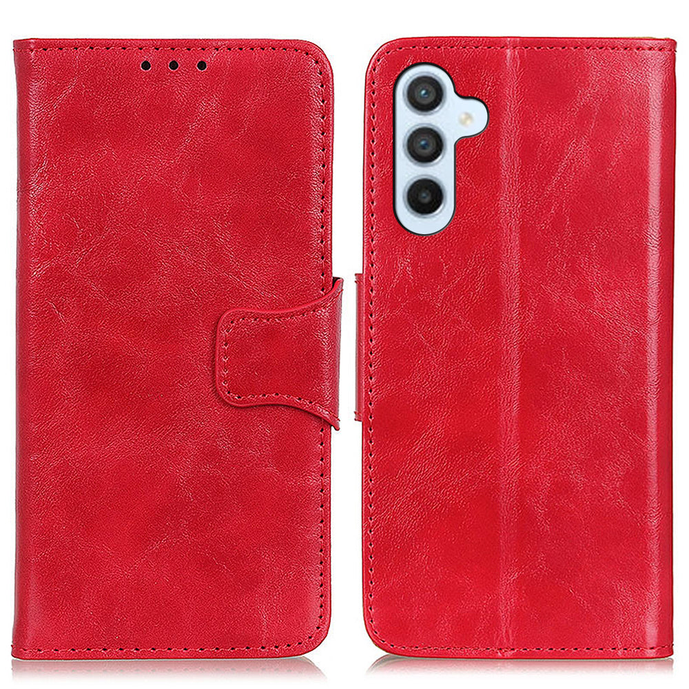 For Samsung Galaxy A05s 4G Case Split Leather Stand Crazy Horse Texture Wallet Phone Cover