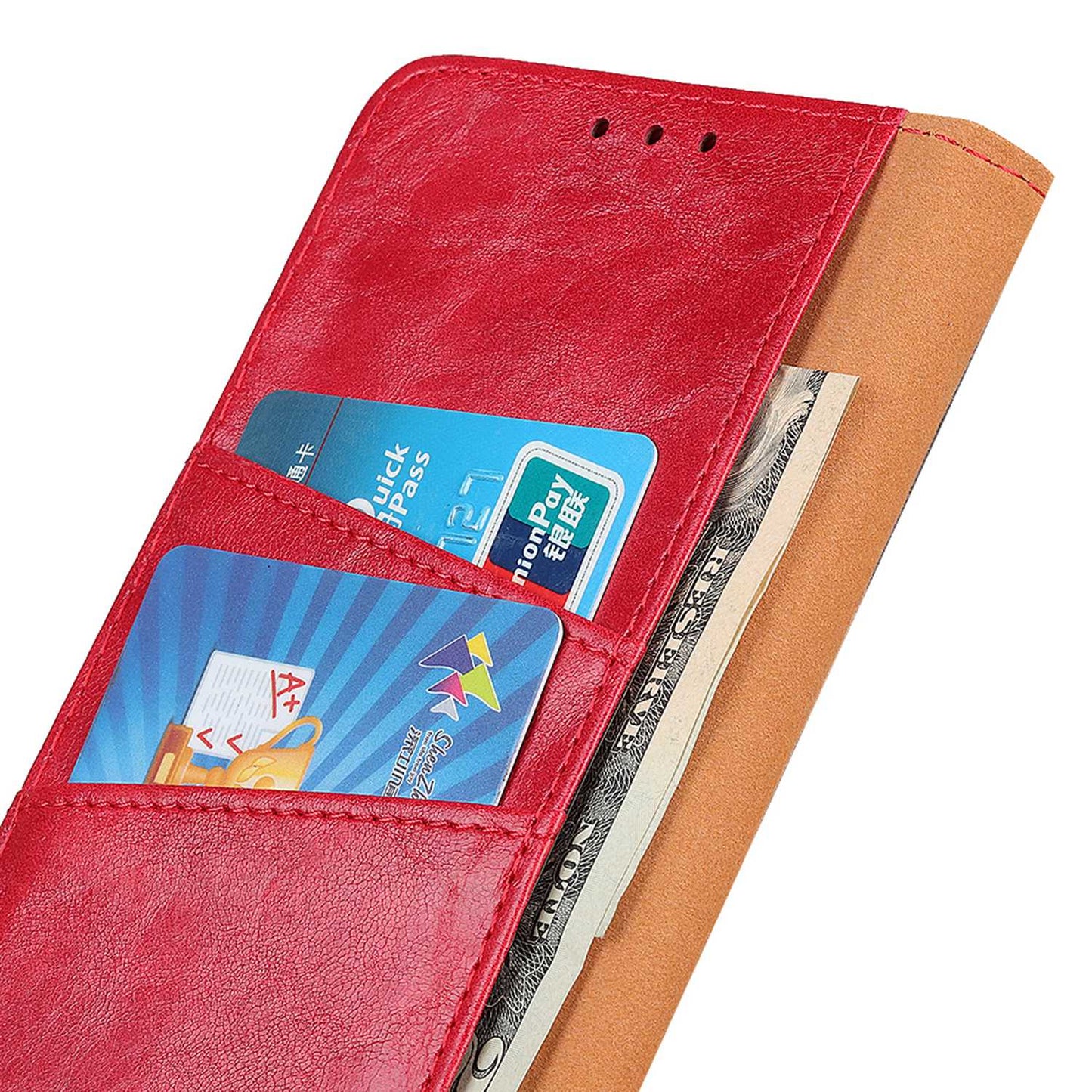 For Samsung Galaxy A05s 4G Case Split Leather Stand Crazy Horse Texture Wallet Phone Cover