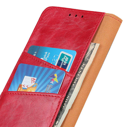 For Samsung Galaxy A05s 4G Case Split Leather Stand Crazy Horse Texture Wallet Phone Cover