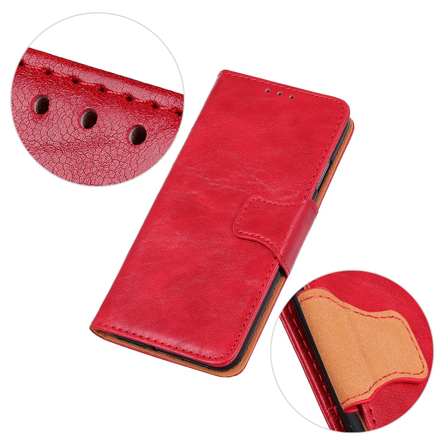 For Samsung Galaxy A05s 4G Case Split Leather Stand Crazy Horse Texture Wallet Phone Cover