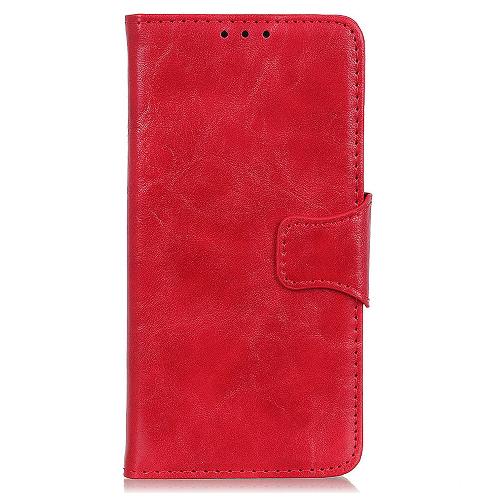 For Samsung Galaxy A05s 4G Case Split Leather Stand Crazy Horse Texture Wallet Phone Cover