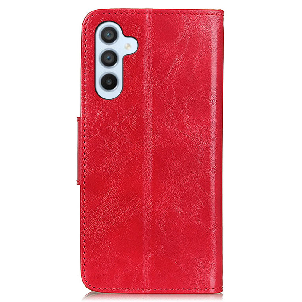 For Samsung Galaxy A05s 4G Case Split Leather Stand Crazy Horse Texture Wallet Phone Cover