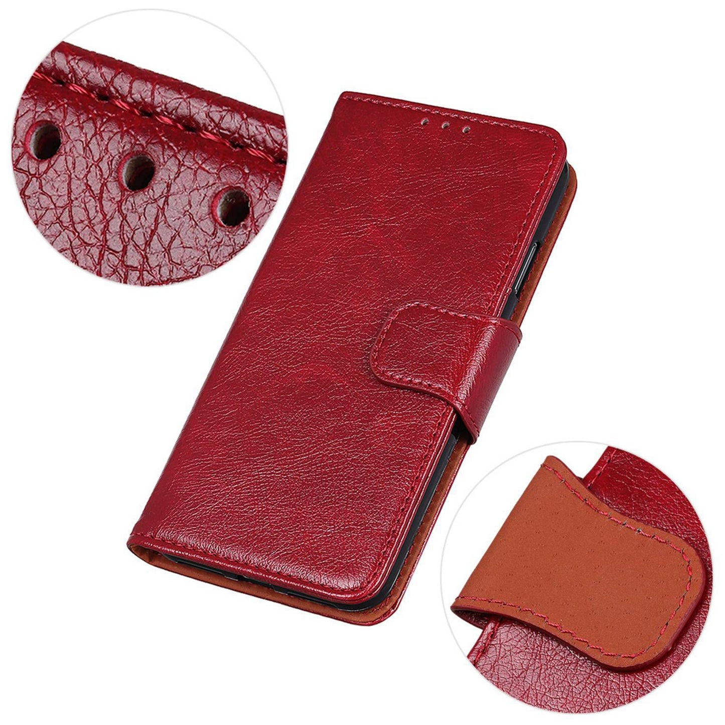 For Samsung Galaxy A05s 4G Case Nappa Texture Split Leather Stand Wallet Phone Cover