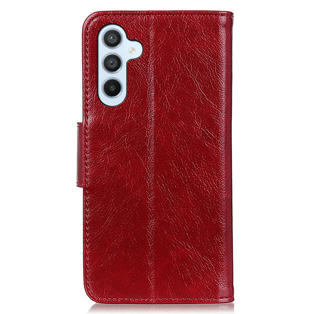 For Samsung Galaxy A05s 4G Case Nappa Texture Split Leather Stand Wallet Phone Cover