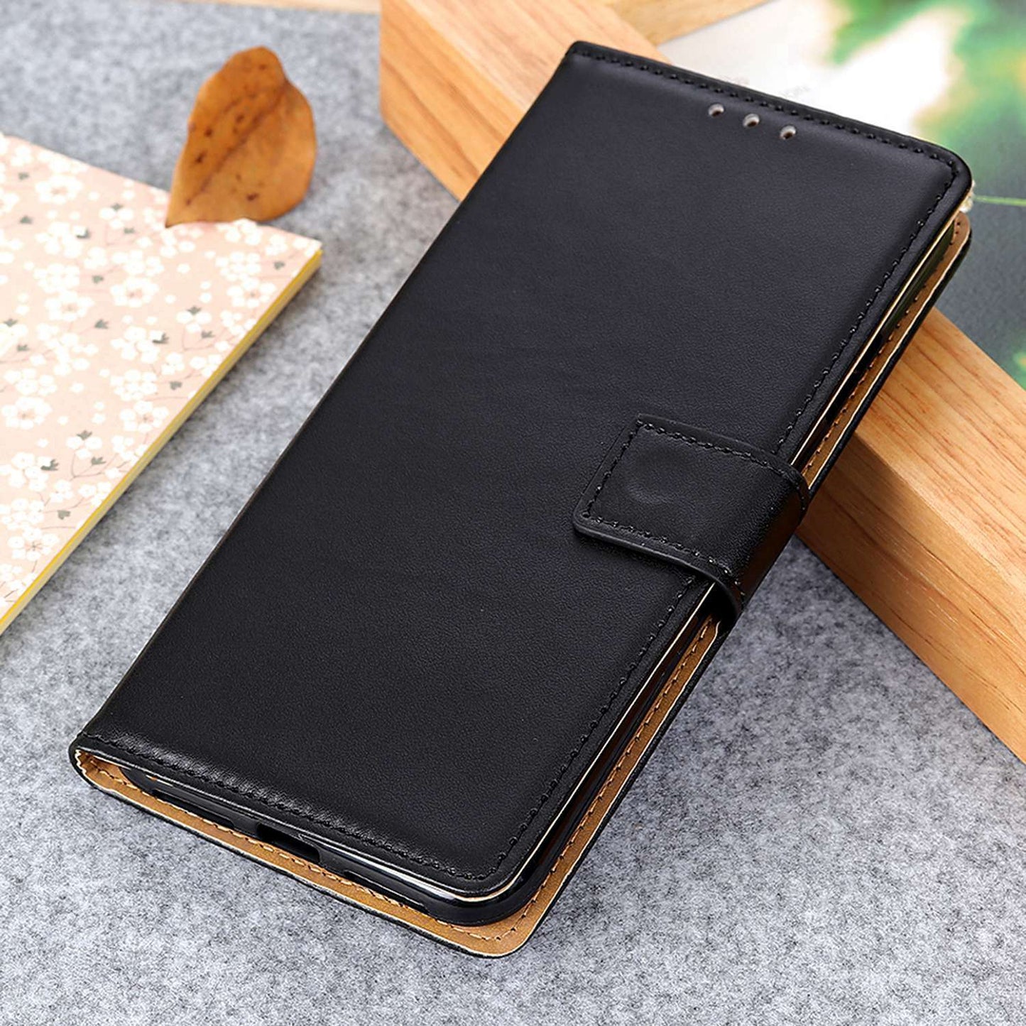 For Samsung Galaxy A05s 4G Case Anti-Fingerprint Leather Wallet Phone Cover with Stand Function