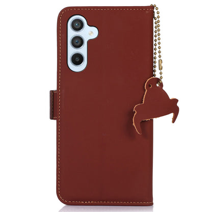 For Samsung Galaxy A05s 4G Case Genuine Cow Leather RFID Blocking Phone Cover