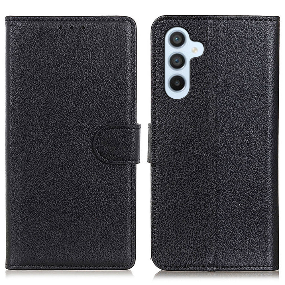 For Samsung Galaxy A05s 4G Case PU Leather Wallet Stand Litchi Texture Phone Cover