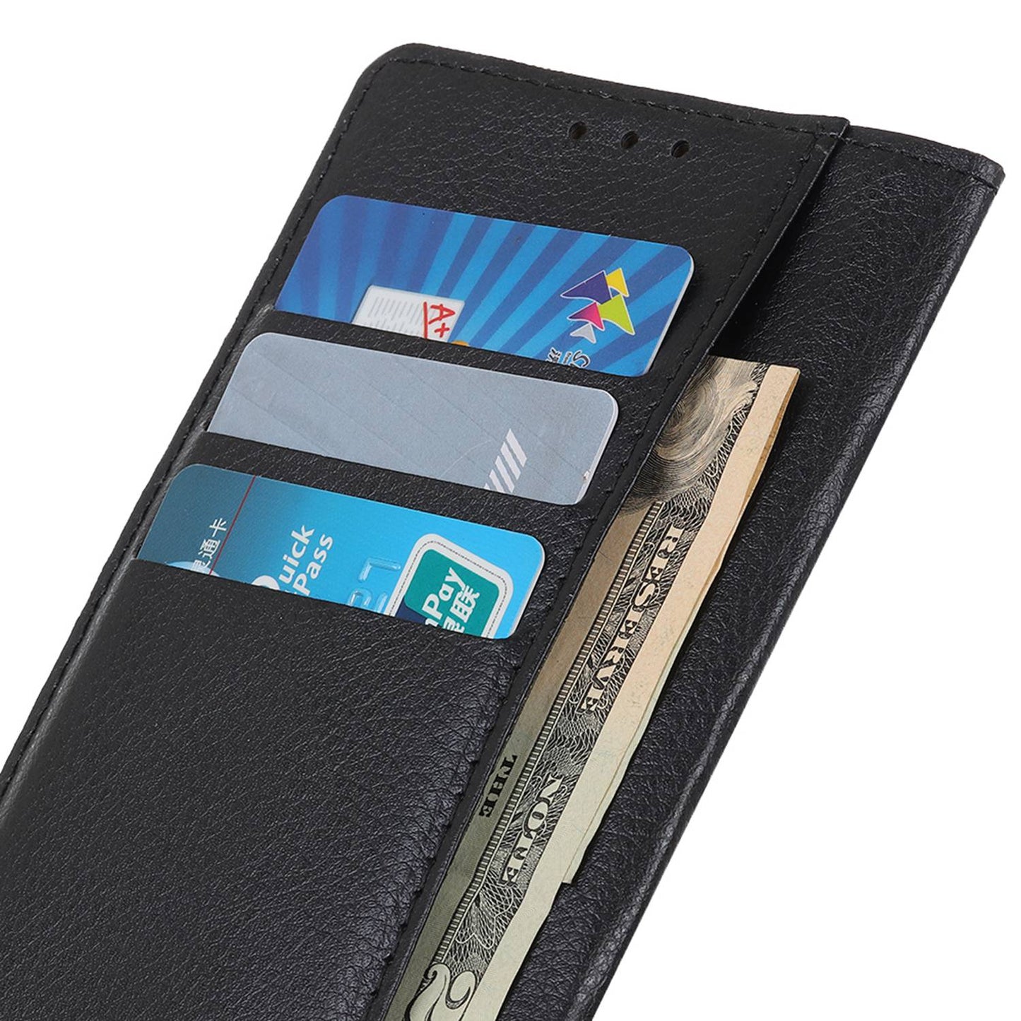 For Samsung Galaxy A05s 4G Case PU Leather Wallet Stand Litchi Texture Phone Cover