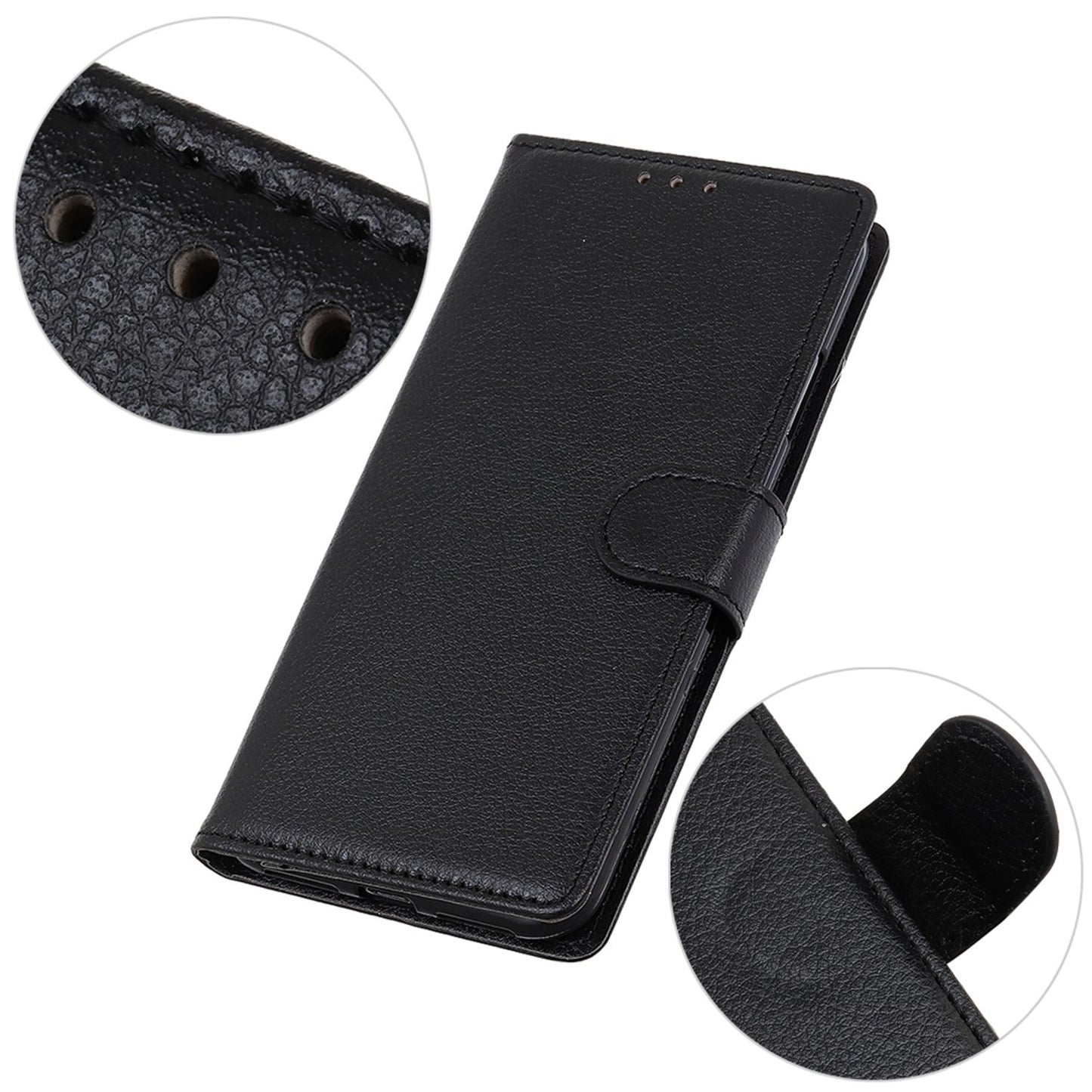For Samsung Galaxy A05s 4G Case PU Leather Wallet Stand Litchi Texture Phone Cover