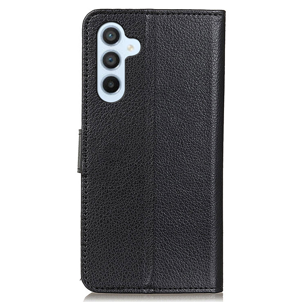 For Samsung Galaxy A05s 4G Case PU Leather Wallet Stand Litchi Texture Phone Cover