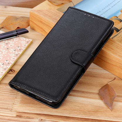For Samsung Galaxy A05s 4G Case PU Leather Wallet Stand Litchi Texture Phone Cover