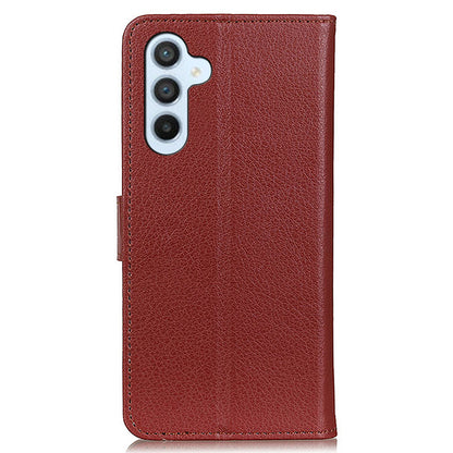 For Samsung Galaxy A05s 4G Case PU Leather Wallet Stand Litchi Texture Phone Cover