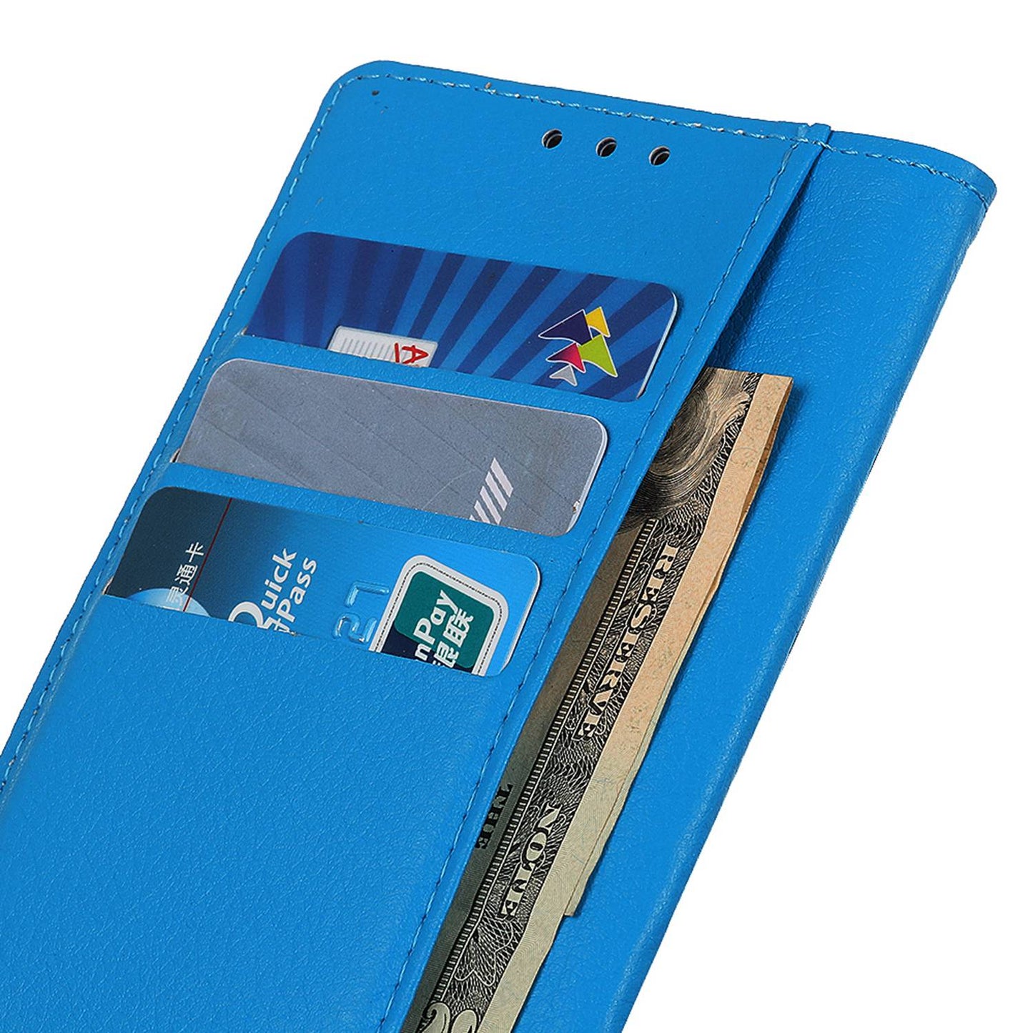 For Samsung Galaxy A05s 4G Case PU Leather Wallet Stand Litchi Texture Phone Cover
