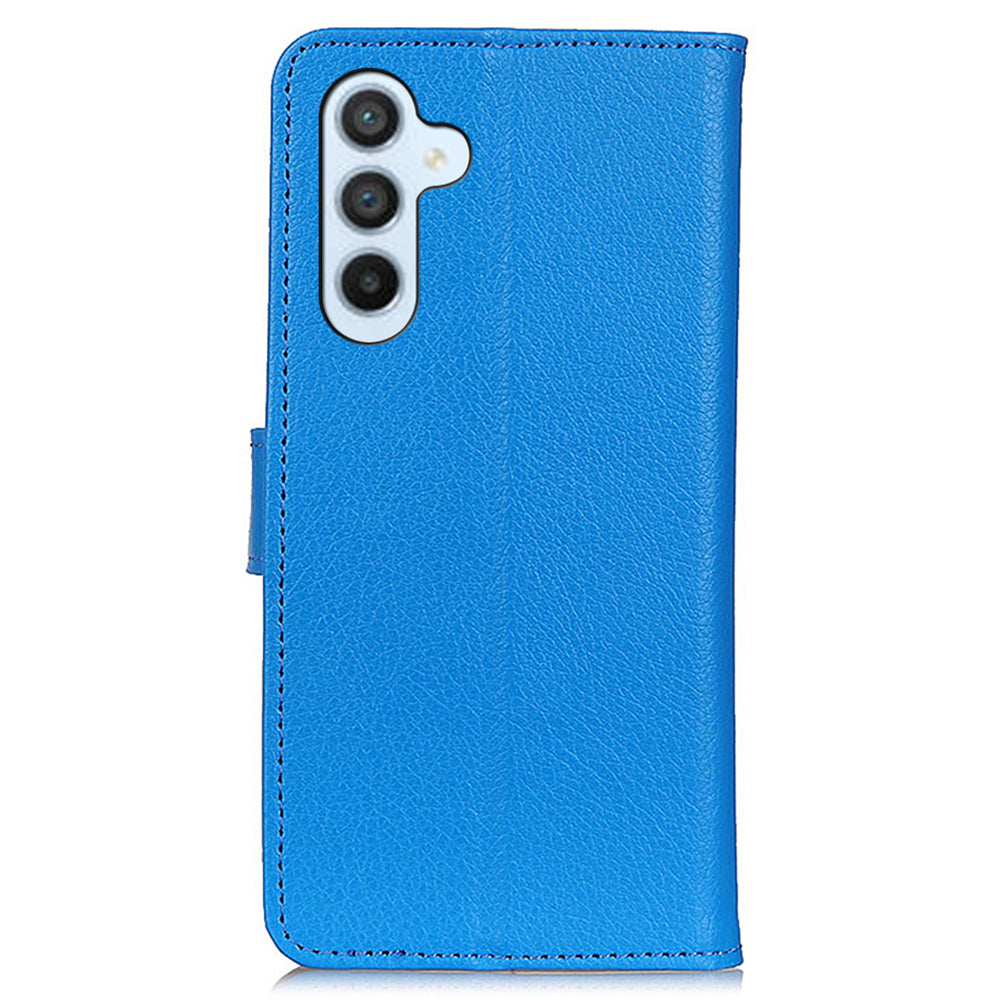 For Samsung Galaxy A05s 4G Case PU Leather Wallet Stand Litchi Texture Phone Cover