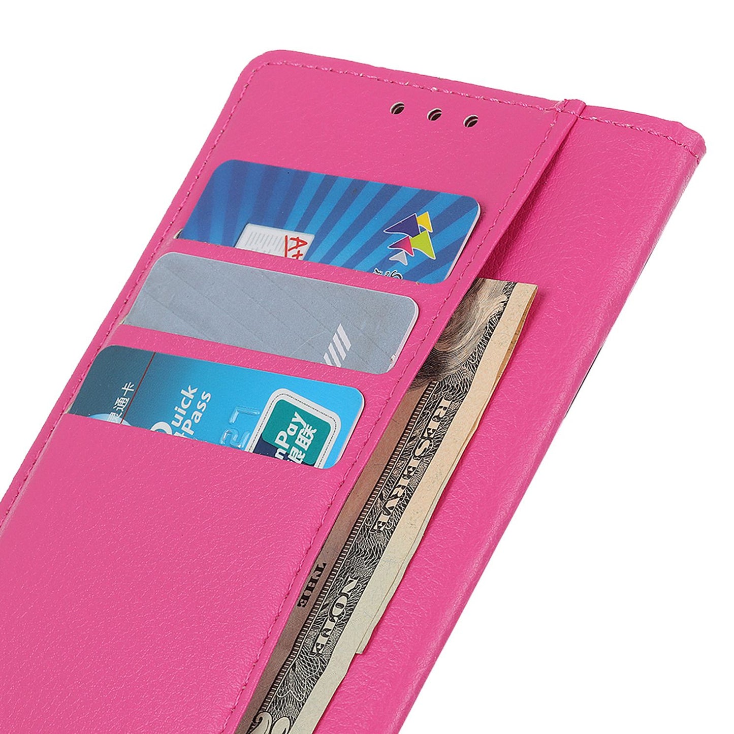 For Samsung Galaxy A05s 4G Case PU Leather Wallet Stand Litchi Texture Phone Cover