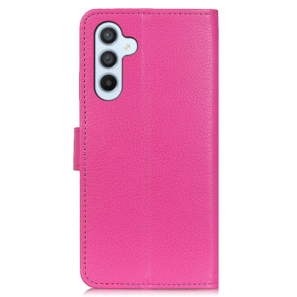 For Samsung Galaxy A05s 4G Case PU Leather Wallet Stand Litchi Texture Phone Cover