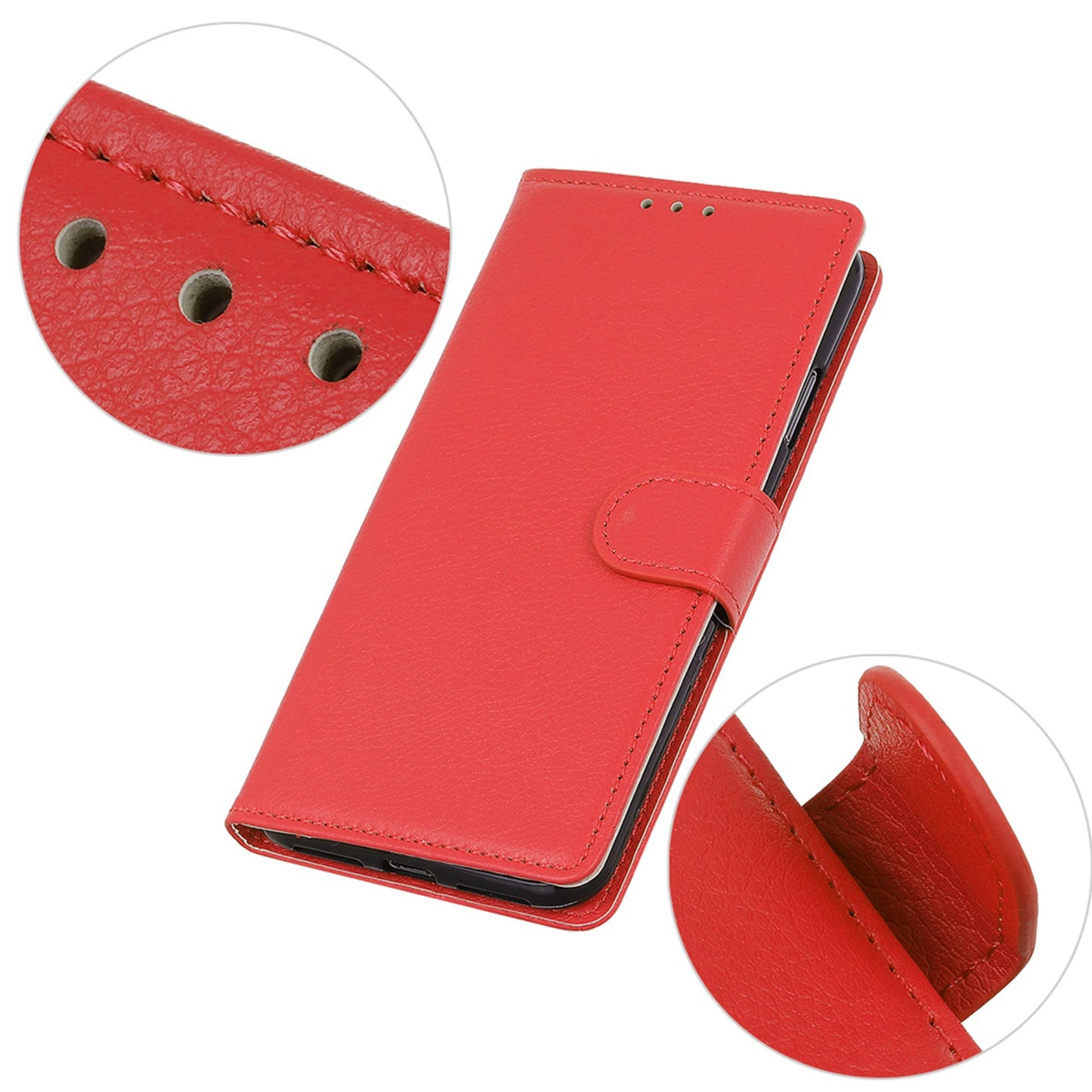 For Samsung Galaxy A05s 4G Case PU Leather Wallet Stand Litchi Texture Phone Cover