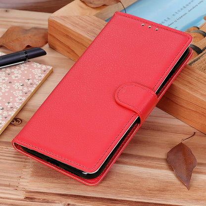 For Samsung Galaxy A05s 4G Case PU Leather Wallet Stand Litchi Texture Phone Cover