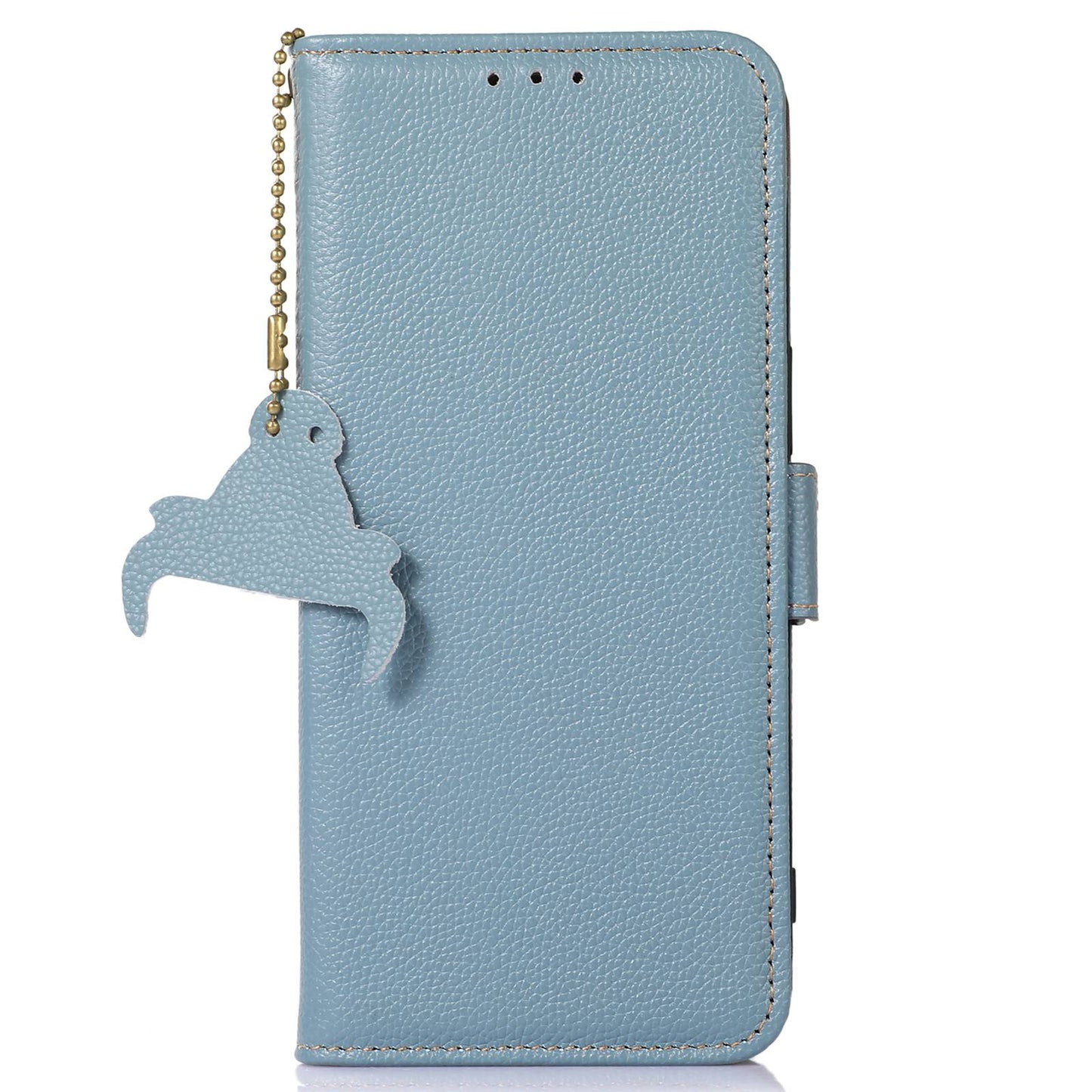 For Samsung Galaxy A05s 4G Case RFID Blocking Phone Wallet Case Genuine Cow Leather Cover