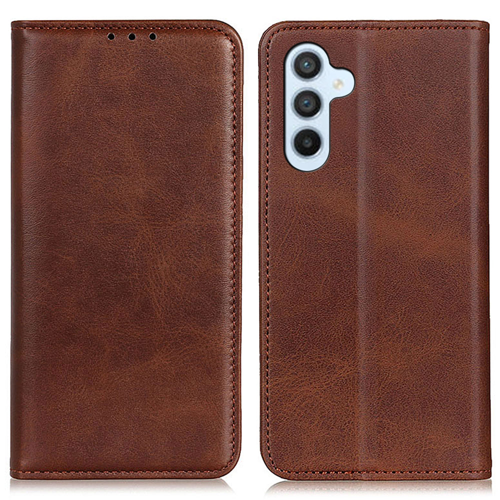 For Samsung Galaxy A05s 4G Case Cowhide Texture Split Leather Cover Wallet Stand Phone Shell