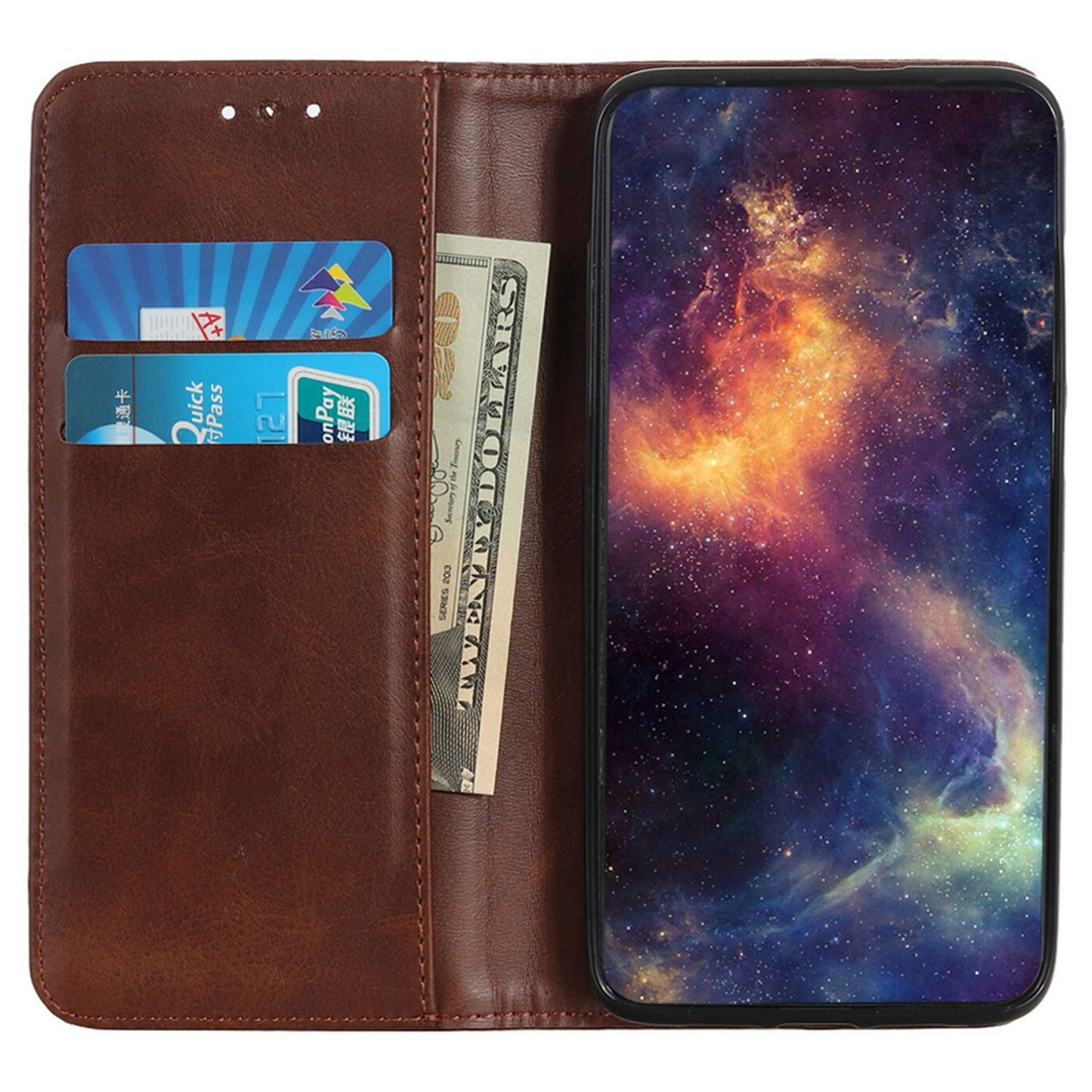 For Samsung Galaxy A05s 4G Case Cowhide Texture Split Leather Cover Wallet Stand Phone Shell