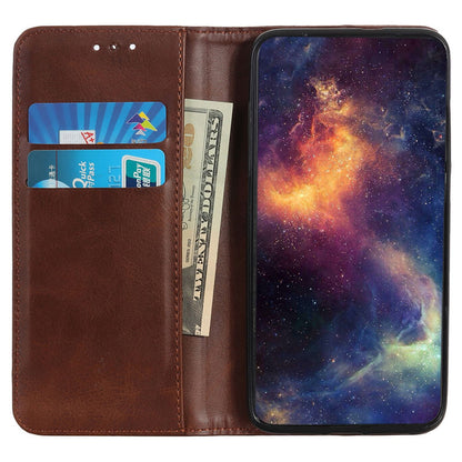 For Samsung Galaxy A05s 4G Case Cowhide Texture Split Leather Cover Wallet Stand Phone Shell