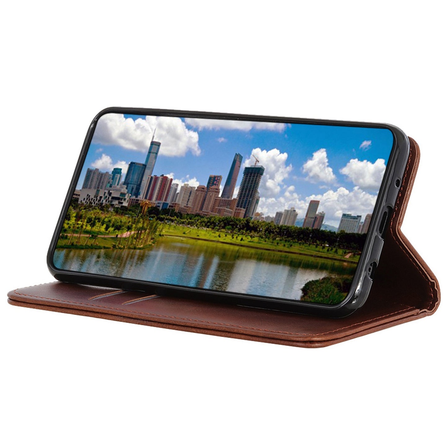 For Samsung Galaxy A05s 4G Case Cowhide Texture Split Leather Cover Wallet Stand Phone Shell