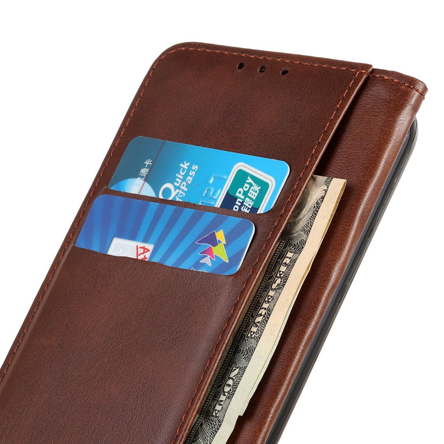 For Samsung Galaxy A05s 4G Case Cowhide Texture Split Leather Cover Wallet Stand Phone Shell