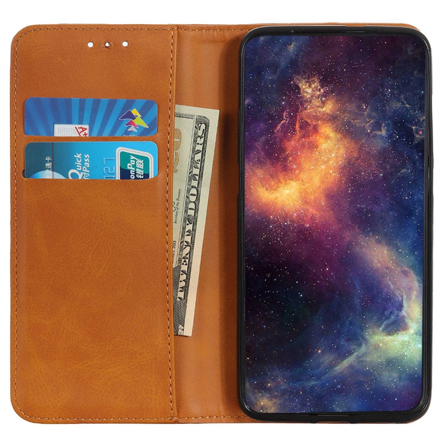 For Samsung Galaxy A05s 4G Case Cowhide Texture Split Leather Cover Wallet Stand Phone Shell