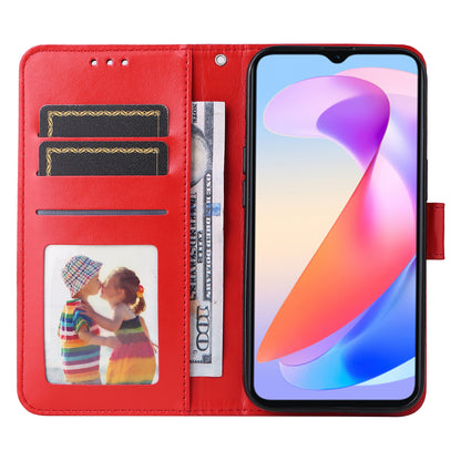 For Honor X6a 4G Case PU Leather Sunflower Imprinted Phone Cover Wallet Stand Shell