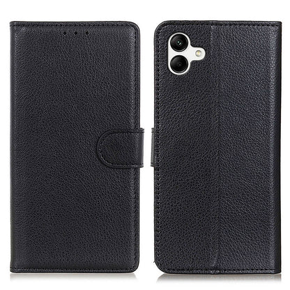 For Samsung Galaxy A05 4G Case Wallet Stand Litchi Texture PU Leather Phone Cover