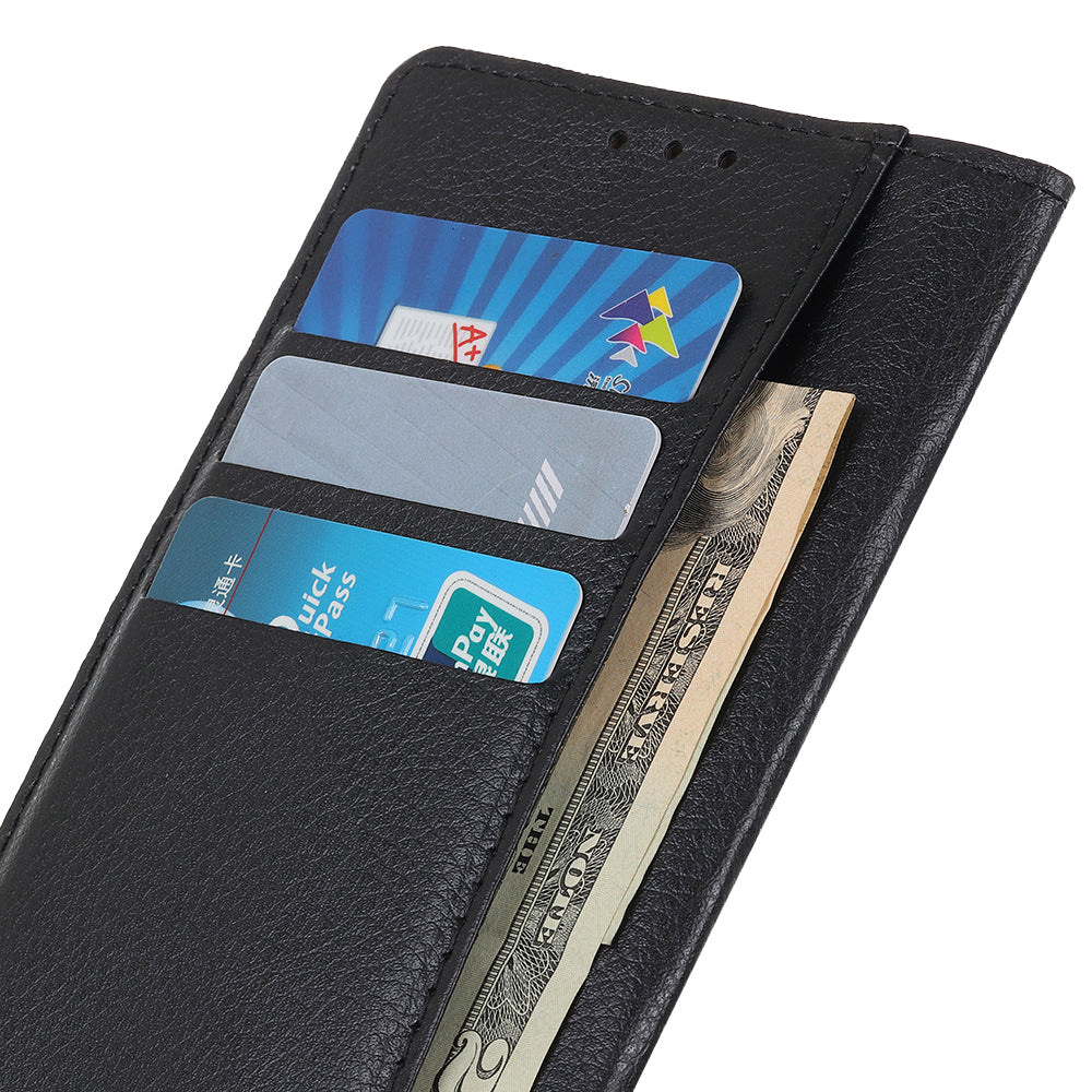 For Samsung Galaxy A05 4G Case Wallet Stand Litchi Texture PU Leather Phone Cover