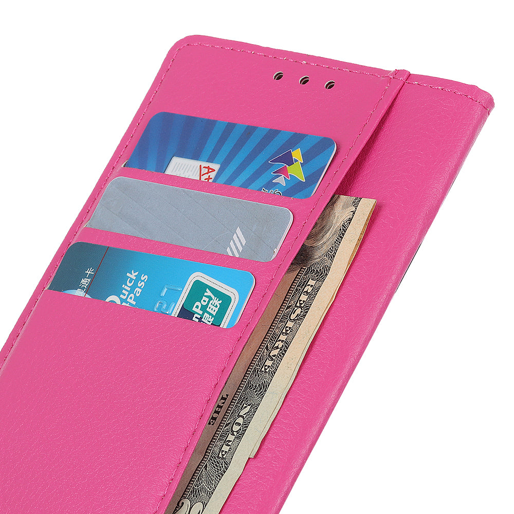 For Samsung Galaxy A05 4G Case Wallet Stand Litchi Texture PU Leather Phone Cover