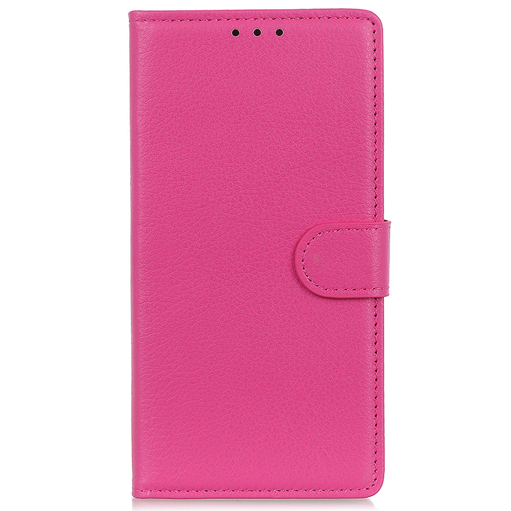 For Samsung Galaxy A05 4G Case Wallet Stand Litchi Texture PU Leather Phone Cover