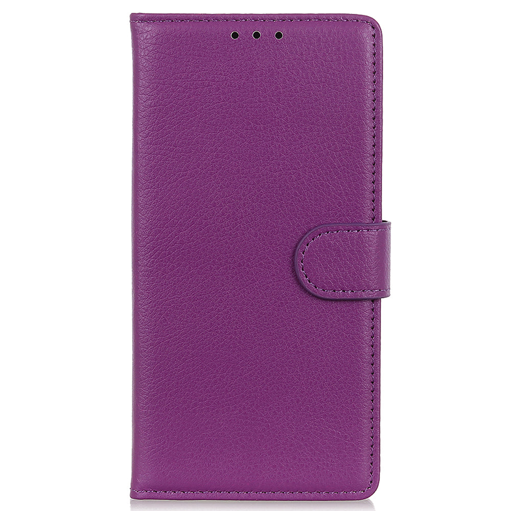 For Samsung Galaxy A05 4G Case Wallet Stand Litchi Texture PU Leather Phone Cover