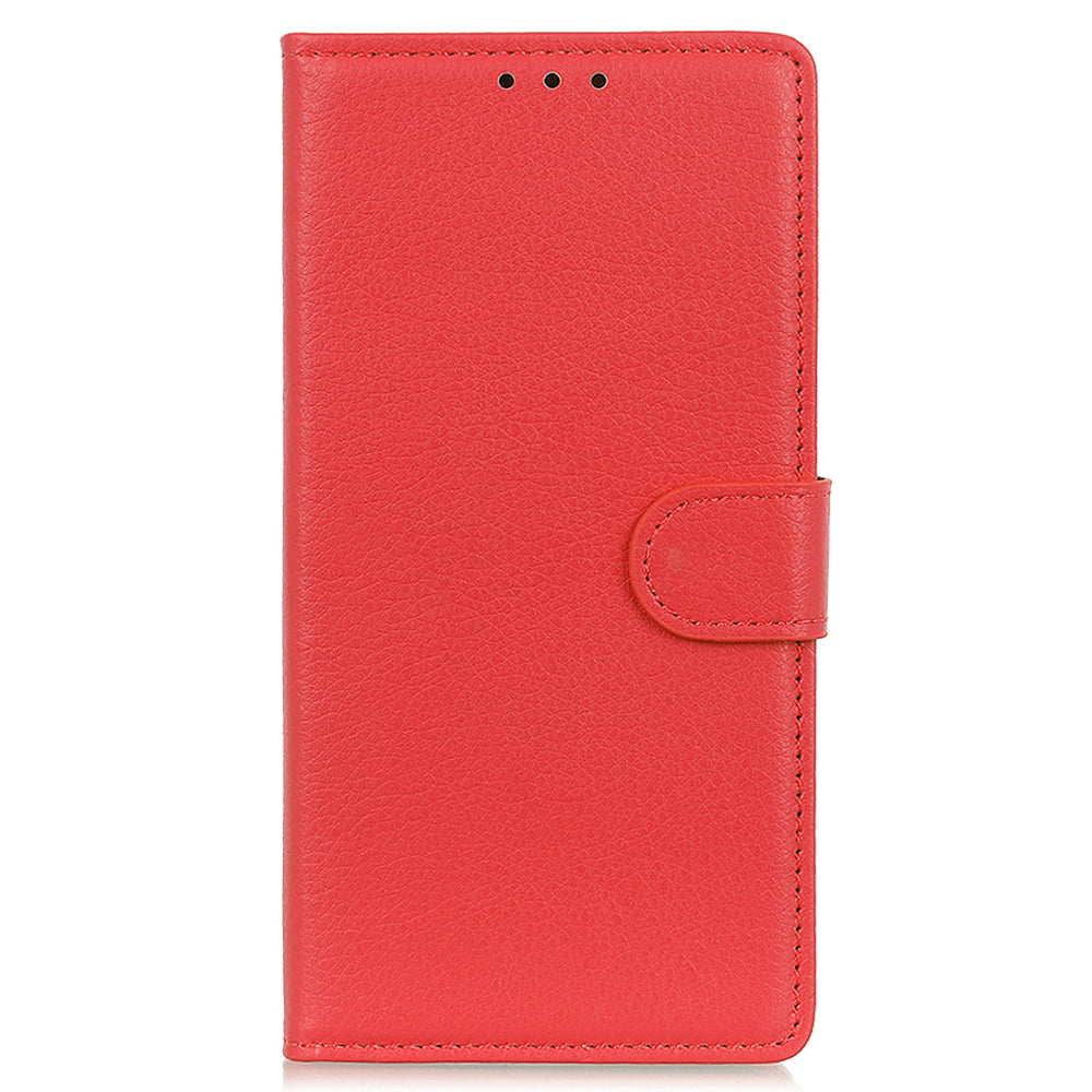 For Samsung Galaxy A05 4G Case Wallet Stand Litchi Texture PU Leather Phone Cover