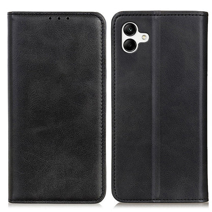 For Samsung Galaxy A05 4G Case Split Leather Cover Wallet Stand Cowhide Texture Phone Shell