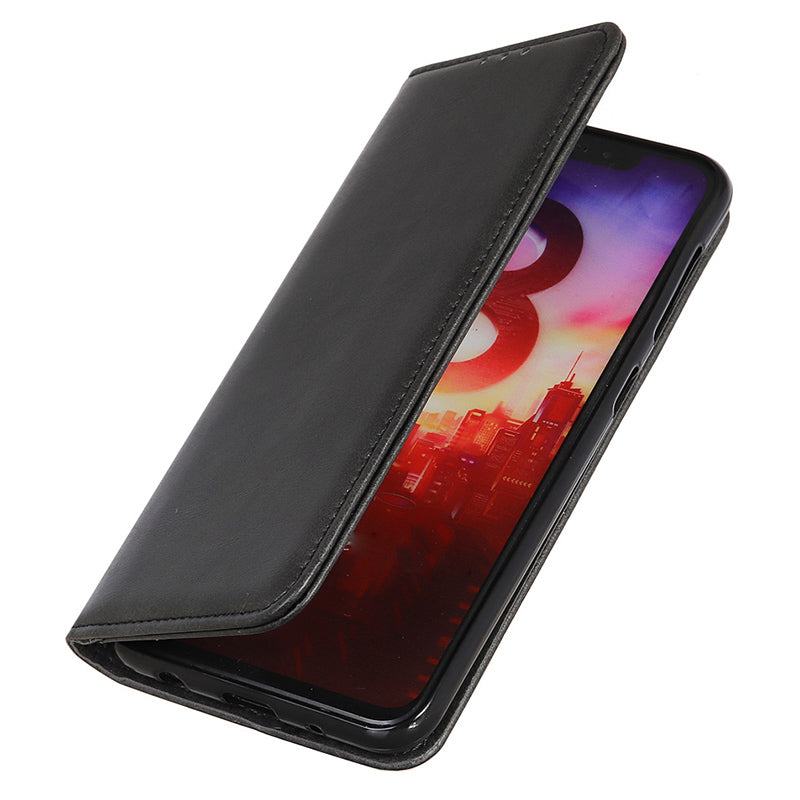 For Samsung Galaxy A05 4G Case Split Leather Cover Wallet Stand Cowhide Texture Phone Shell
