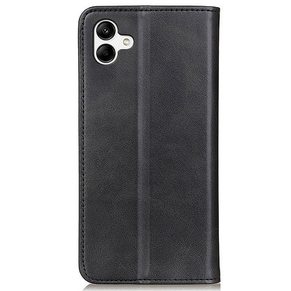 For Samsung Galaxy A05 4G Case Split Leather Cover Wallet Stand Cowhide Texture Phone Shell