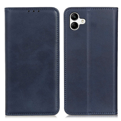 For Samsung Galaxy A05 4G Case Split Leather Cover Wallet Stand Cowhide Texture Phone Shell